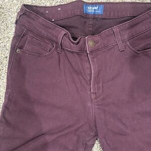 Old Navy Women's Burgundy Jeggings